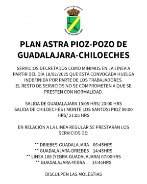 Servicios mínimos bus